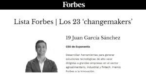 Juan García Sánchez, CEO de Exponentia, en la lista Forbes