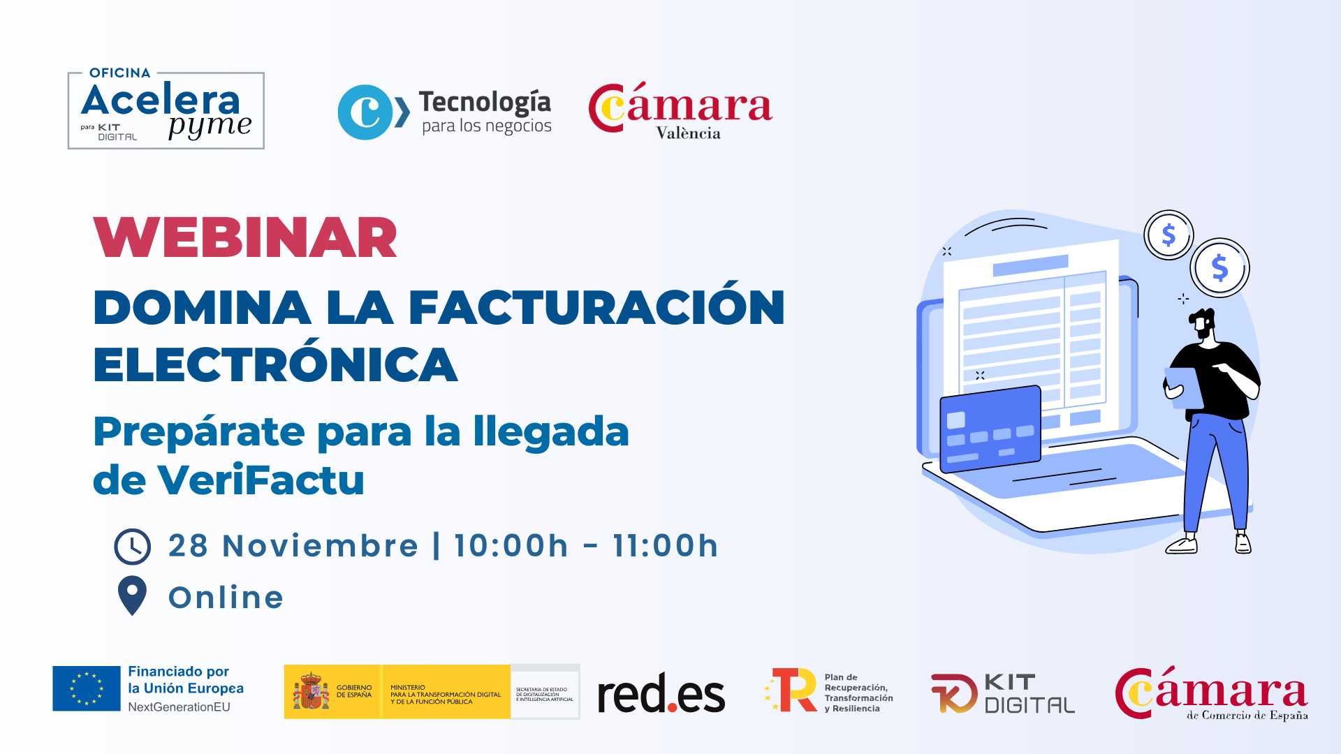 WEBINAR   | Kit Digital: Domina la Facturación Electrónica: Prepárate para la llegada de VeriFactu