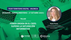 Poner orden en el caos: supera la saturación informativa | Paula Traver (Jornada de Requena)