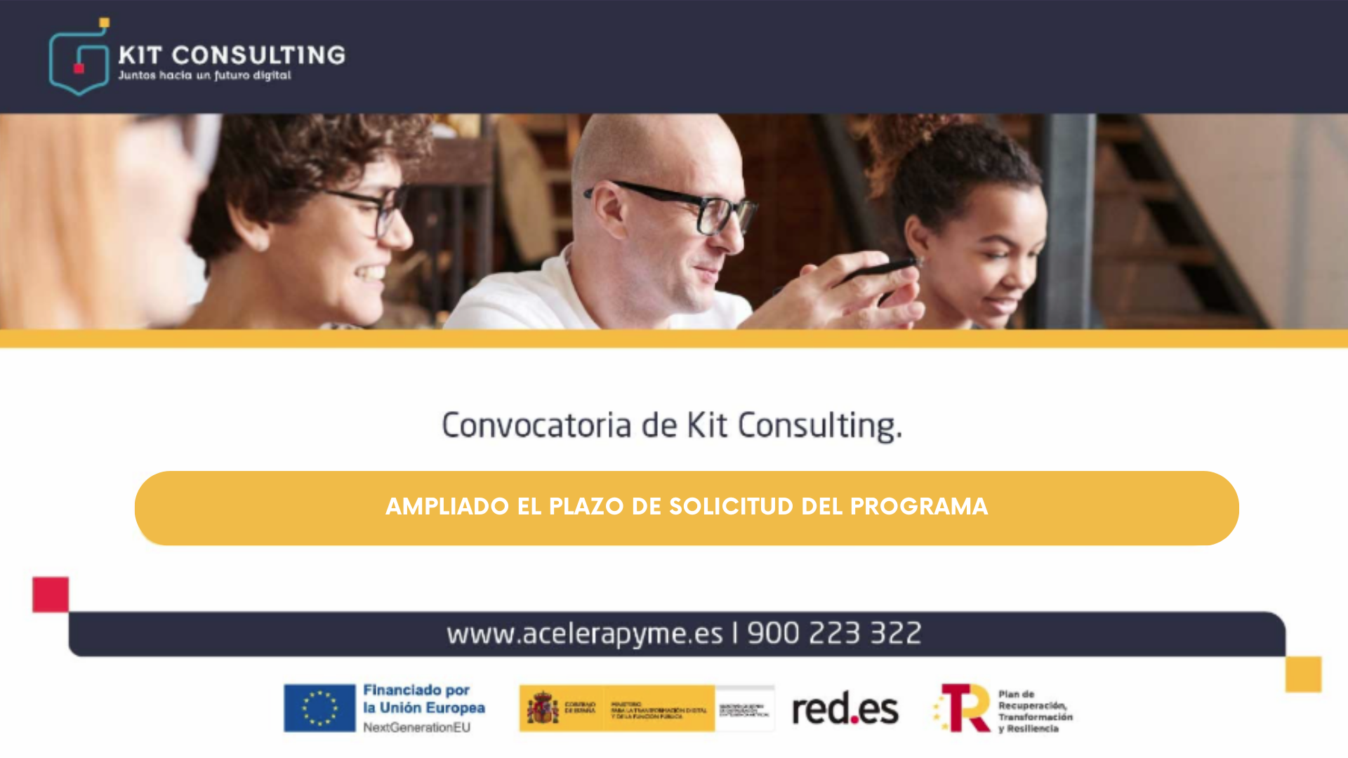 Ampliado el plazo de solicitud del KIT CONSULTING